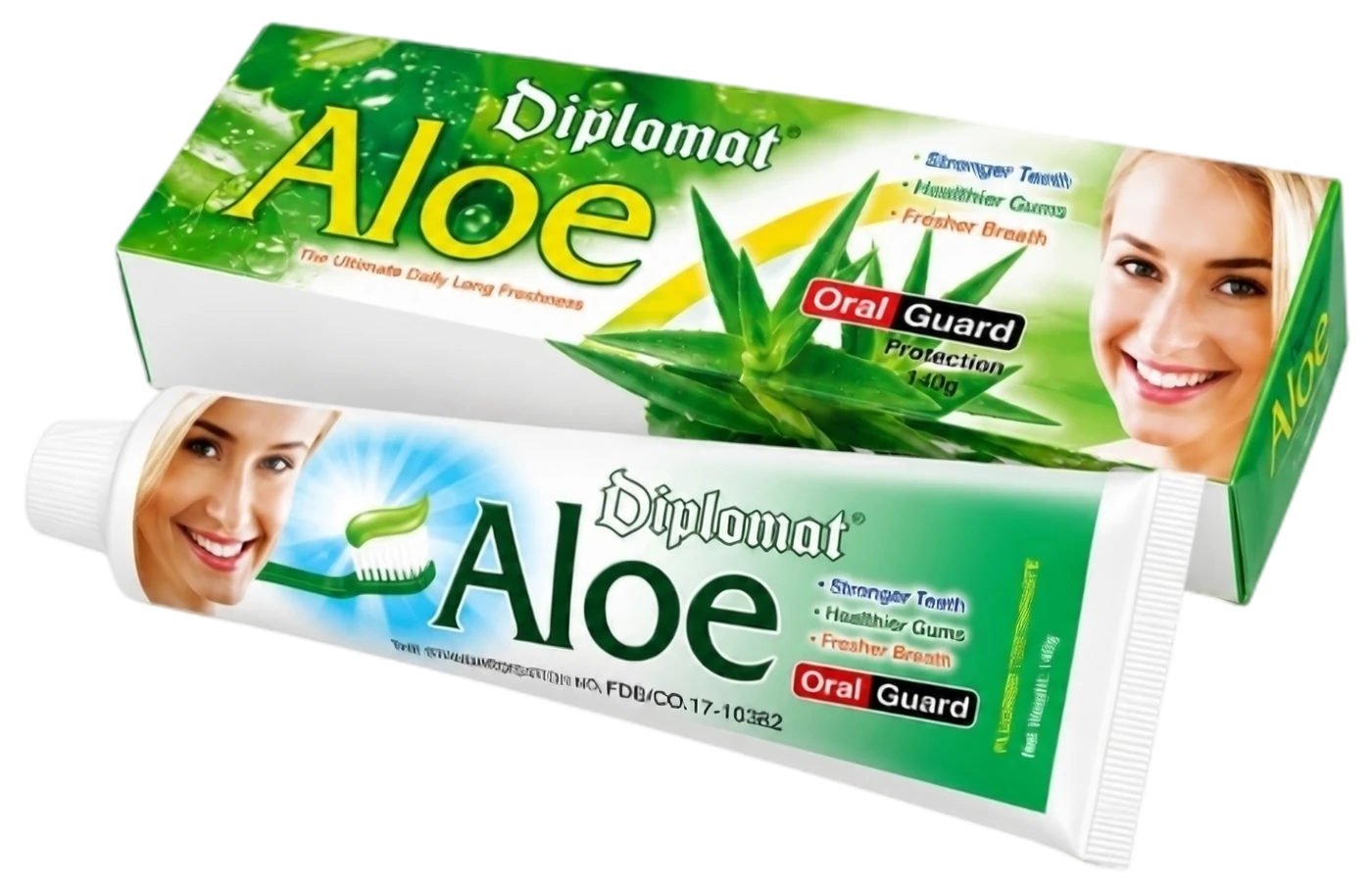 Diplomat Aloe Oral Guard tube and box