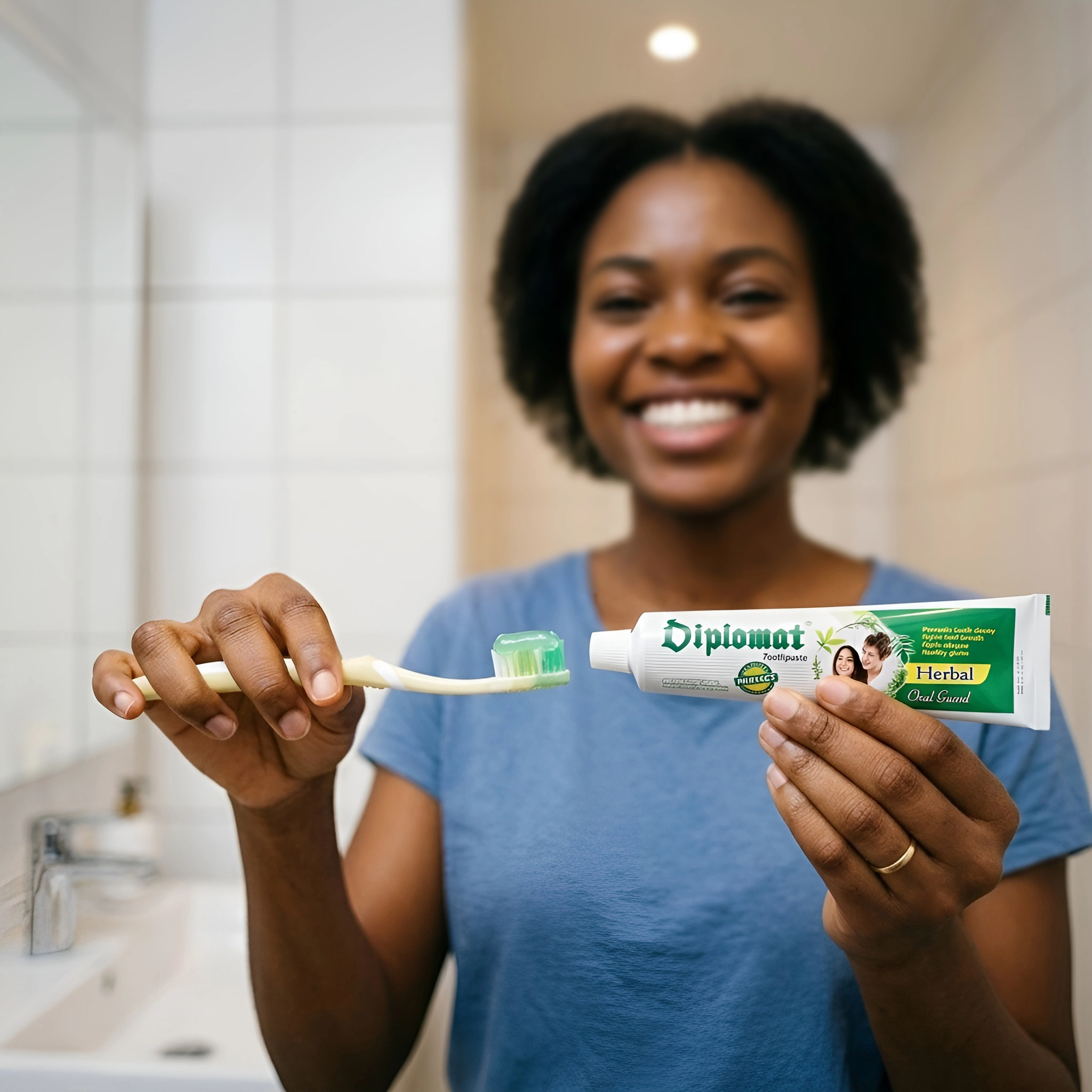 Diplomat toothbrush in pink