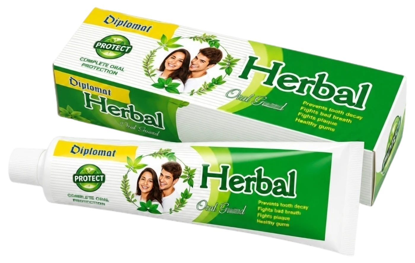 Diplomat Herbal Oral Guard tube and box